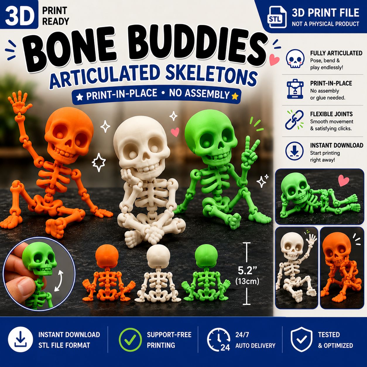 Bone Buddies — Articulated Skeletons