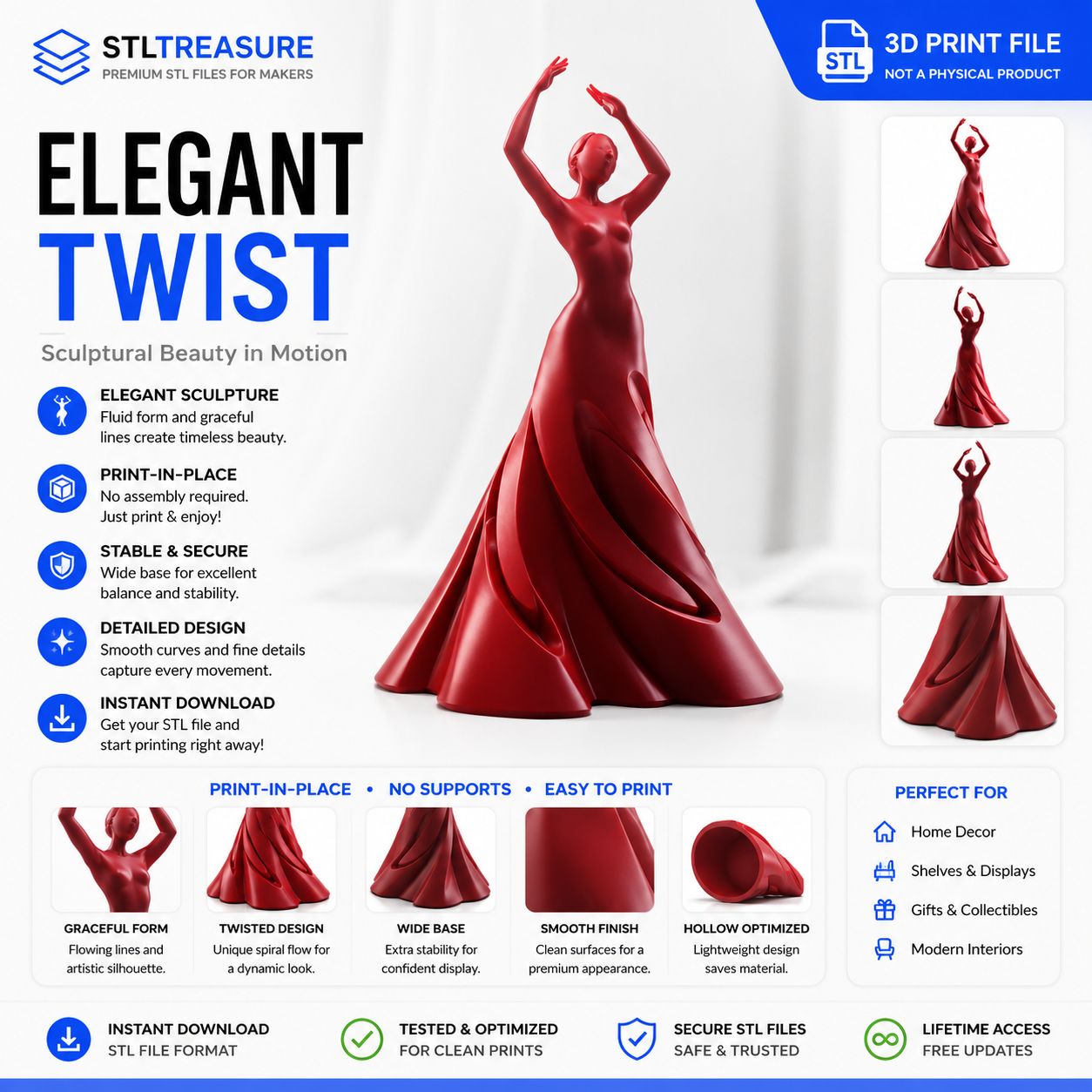 3D printable Elegant Twist
