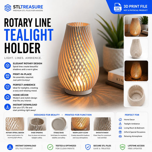Rotary Line Tealight Holder