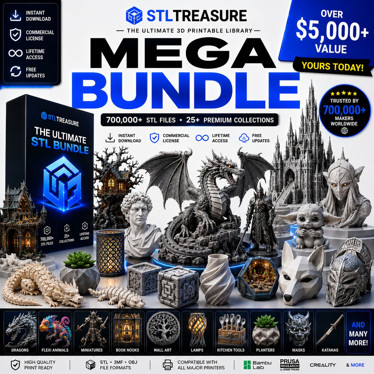 STLTreasure Mega 3D Print Bundle